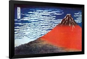 Mount Fuji-Katsushika Hokusai-Framed Poster