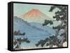 Mount Fuji-Kawase Hasui-Framed Stretched Canvas