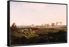 Mount Fyans Woolshed (The Woolshed Near Camperdow), 1869-Louis Buvelot-Framed Stretched Canvas