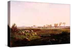 Mount Fyans Woolshed (The Woolshed Near Camperdown)-Louis Buvelot-Stretched Canvas