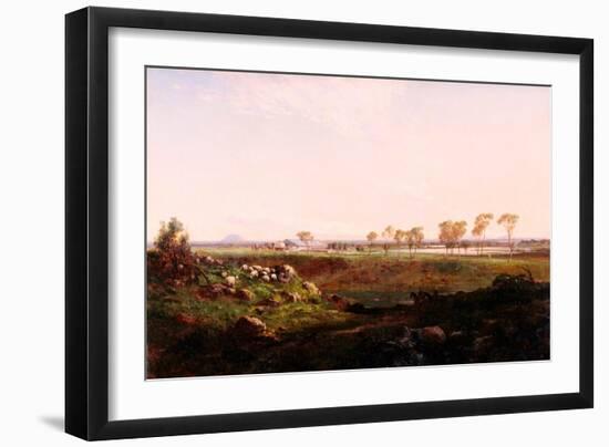 Mount Fyans Woolshed (The Woolshed Near Camperdown)-Louis Buvelot-Framed Giclee Print