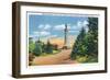 Mount Greylock, Massachusetts - View of the Memorial Beacon-Lantern Press-Framed Art Print