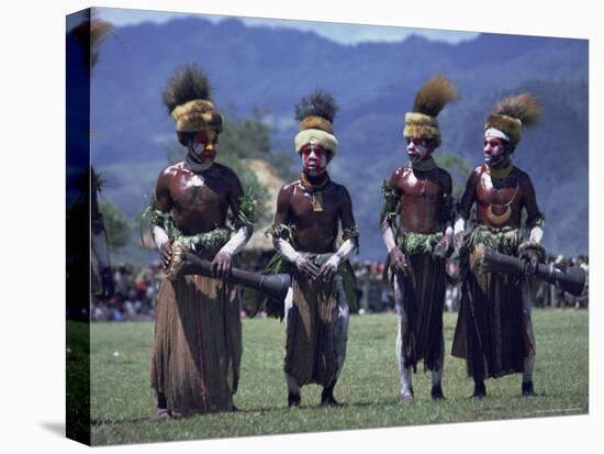 Mount Hagen Boys, Papua New Guinea-Maureen Taylor-Stretched Canvas