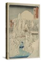 Mount Haruna in Snow, Kozuke Province, August 1853-Utagawa Hiroshige-Stretched Canvas