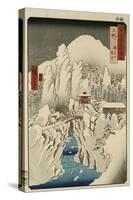 Mount Haruna in Snow, Ueno Province-Ando Hiroshige-Stretched Canvas