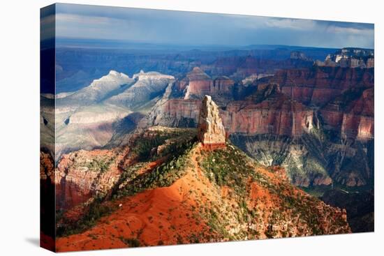 Mount Hayden from Point Imperial, north rim, Grand Canyon, Arizona-Geraint Tellem-Stretched Canvas