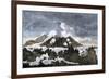 Mount Hekia Volcano with Steam Emitting from the Summit, Iceland, 1800s-null-Framed Giclee Print