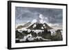 Mount Hekia Volcano with Steam Emitting from the Summit, Iceland, 1800s-null-Framed Giclee Print