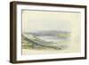 Mount Hermon and the Sea of Galilee, 1874-Claude Conder-Framed Giclee Print