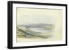 Mount Hermon and the Sea of Galilee, 1874-Claude Conder-Framed Giclee Print