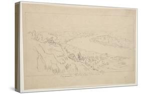 Mount Holyoke, Massachusetts (Graphite on Tracing Paper)-Thomas Cole-Stretched Canvas