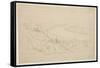 Mount Holyoke, Massachusetts (Graphite on Tracing Paper)-Thomas Cole-Framed Stretched Canvas