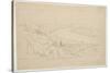 Mount Holyoke, Massachusetts (Graphite on Tracing Paper)-Thomas Cole-Stretched Canvas