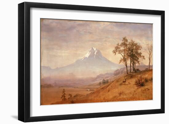 Mount Hood, 1863-Albert Bierstadt-Framed Giclee Print