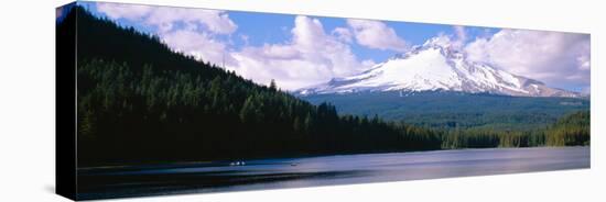 Mount Hood and Trillium Lake Near Portland, Oregon-null-Stretched Canvas