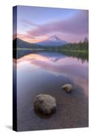 Mount Hood at Beautiful Trillium Lake-Vincent James-Stretched Canvas