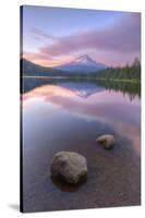 Mount Hood at Beautiful Trillium Lake-Vincent James-Stretched Canvas