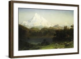 Mount Hood in Oregon-Albert Bierstadt-Framed Giclee Print