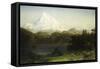 Mount Hood in Oregon-Albert Bierstadt-Framed Stretched Canvas
