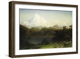 Mount Hood in Oregon-Albert Bierstadt-Framed Giclee Print