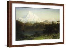 Mount Hood in Oregon-Albert Bierstadt-Framed Giclee Print