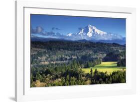 Mount Hood, Jonsrud Viewpoint, Sandy, Oregon, USA-Michel Hersen-Framed Photographic Print