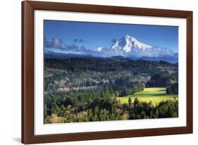 Mount Hood, Jonsrud Viewpoint, Sandy, Oregon, USA-Michel Hersen-Framed Photographic Print