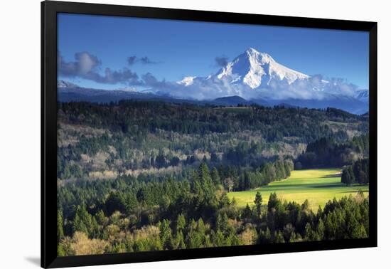 Mount Hood, Jonsrud Viewpoint, Sandy, Oregon, USA-Michel Hersen-Framed Photographic Print