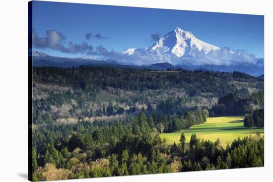 Mount Hood, Jonsrud Viewpoint, Sandy, Oregon, USA-Michel Hersen-Stretched Canvas