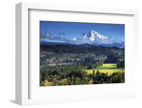 Mount Hood, Jonsrud Viewpoint, Sandy, Oregon, USA-Michel Hersen-Framed Photographic Print