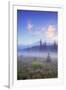 Mount Hood Misty Meadow-Vincent James-Framed Photographic Print