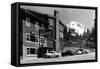 Mount Hood, Oregon - Govt. Camp Skiway Terminal to Timberline Exterior View-Lantern Press-Framed Stretched Canvas