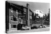 Mount Hood, Oregon - Govt. Camp Skiway Terminal to Timberline Exterior View-Lantern Press-Stretched Canvas