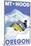Mount Hood, Oregon, Snowmobile Scene-Lantern Press-Mounted Art Print