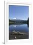 Mount Hood, part of the Cascade Range, perfectly reflected in the still waters of Trillium Lake, Or-Martin Child-Framed Photographic Print