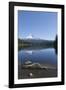 Mount Hood, part of the Cascade Range, perfectly reflected in the still waters of Trillium Lake, Or-Martin Child-Framed Photographic Print