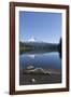 Mount Hood, part of the Cascade Range, perfectly reflected in the still waters of Trillium Lake, Or-Martin Child-Framed Photographic Print