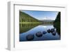 Mount Hood, part of the Cascade Range, perfectly reflected in the still waters of Trillium Lake, Or-Martin Child-Framed Photographic Print