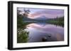 Mount Hood Reflected in Beautiful Trillium Lake-Vincent James-Framed Photographic Print