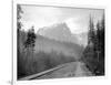 Mount Index and Great Northern Tracks at Index, 1906-Asahel Curtis-Framed Giclee Print