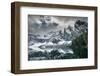 Mount Index Rises Above Lake Serene. Washington-Steven Gnam-Framed Photographic Print