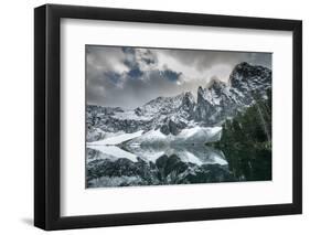 Mount Index Rises Above Lake Serene. Washington-Steven Gnam-Framed Photographic Print