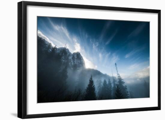 Mount Index Rises Above the Mist in Washington-Steven Gnam-Framed Photographic Print