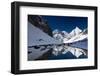 Mount Jichu Drake and Sophu Lake Seen on Jhomolhari Trek, Bhutan-Howie Garber-Framed Photographic Print