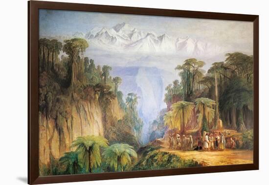 Mount Kanchenjunga from Darjeeling-Edward Lear-Framed Photographic Print