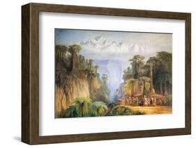 Mount Kanchenjunga from Darjeeling-Edward Lear-Framed Photographic Print