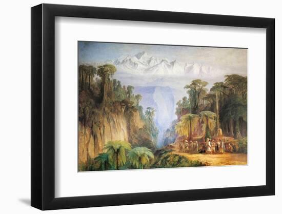 Mount Kanchenjunga from Darjeeling-Edward Lear-Framed Photographic Print