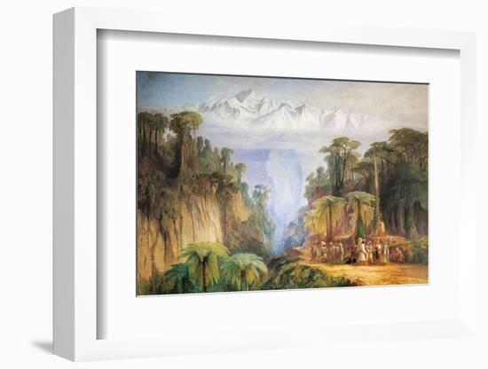 Mount Kanchenjunga from Darjeeling-Edward Lear-Framed Photographic Print