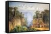 Mount Kanchenjunga from Darjeeling-Edward Lear-Framed Stretched Canvas