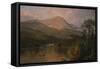 Mount Katahdin, C.1856 (Oil on Canvas)-Frederic Edwin Church-Framed Stretched Canvas